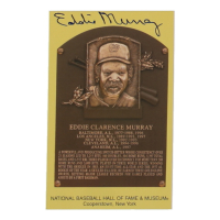 Eddie Murray Signed Hall of Fame Plaque Postcard (JSA) at PristineAuction.com