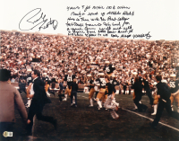 Rudy Ruettiger Signed Notre Dame Fighting Irish 16x20 Photo with Extensive Inscription (Beckett) at PristineAuction.com