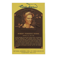 Bobby Doerr Signed Hall of Fame Plaque Postcard (JSA) at PristineAuction.com