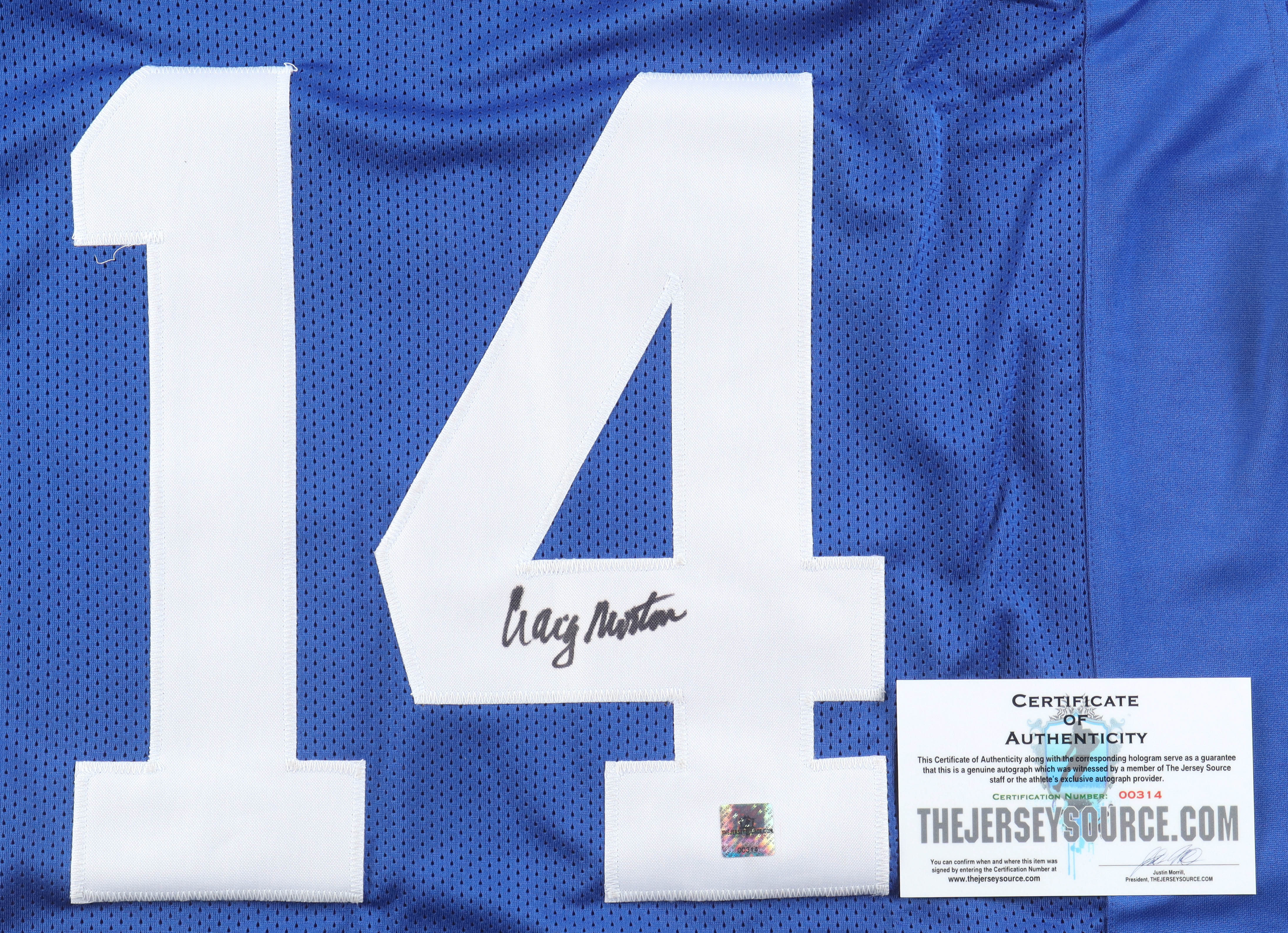 Craig Morton Signed Jersey (Jersey Source) at PristineAuction.com Craig Morton Signed Jersey (Jersey Source) at PristineAuction.com