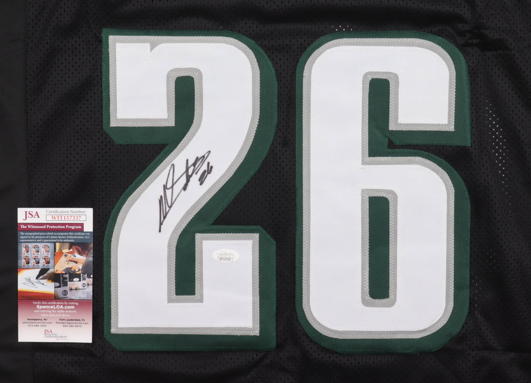 Miles Sanders Signed Jersey (JSA) at PristineAuction.com Miles Sanders Signed Jersey (JSA) at PristineAuction.com