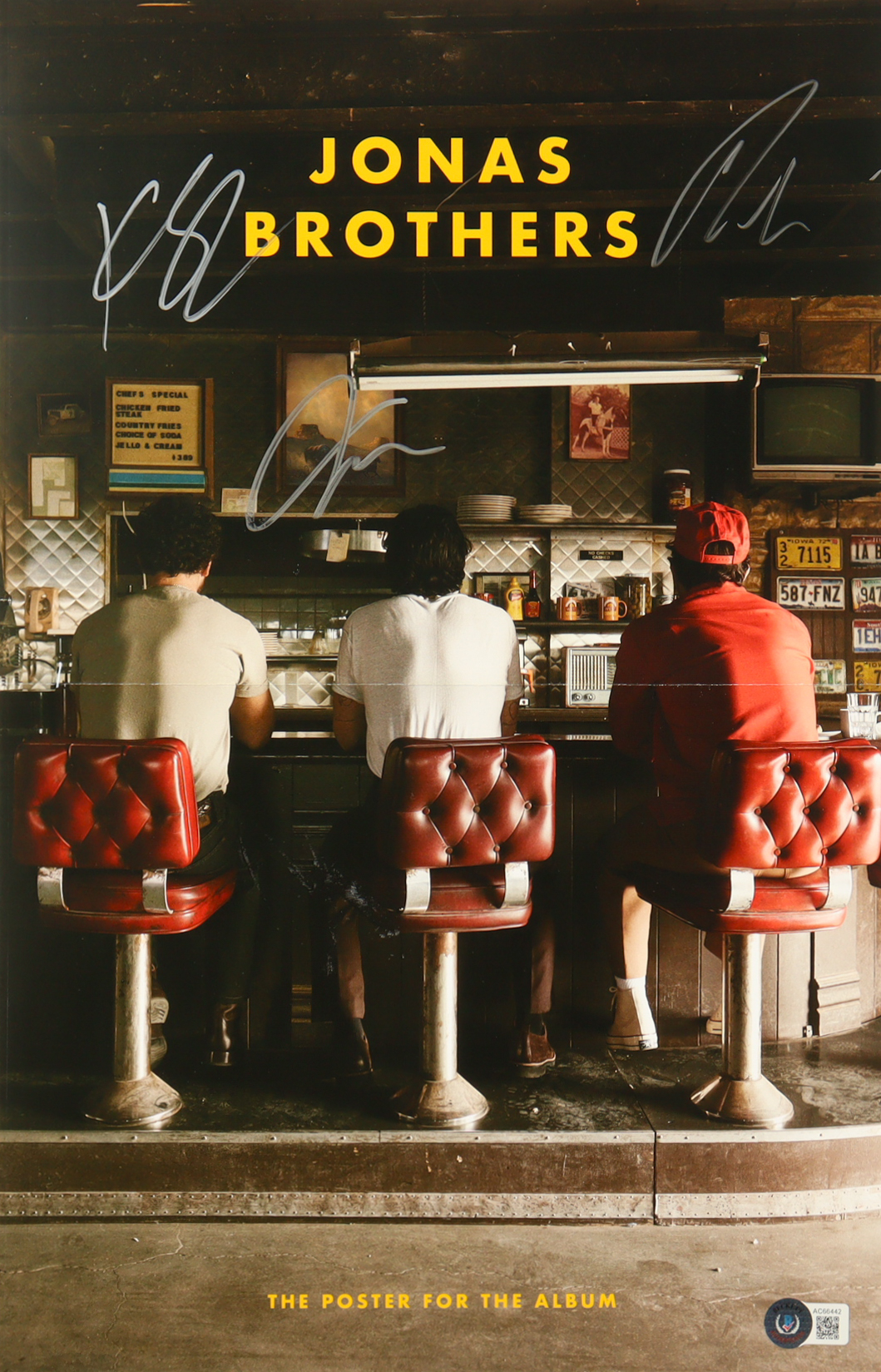 Jonas Brothers 11x17 Poster Signed by Joe, Kevin & Nick Jonas (Beckett) at PristineAuction.com Jonas Brothers 11x17 Poster Signed by Joe, Kevin & Nick Jonas (Beckett) at PristineAuction.com