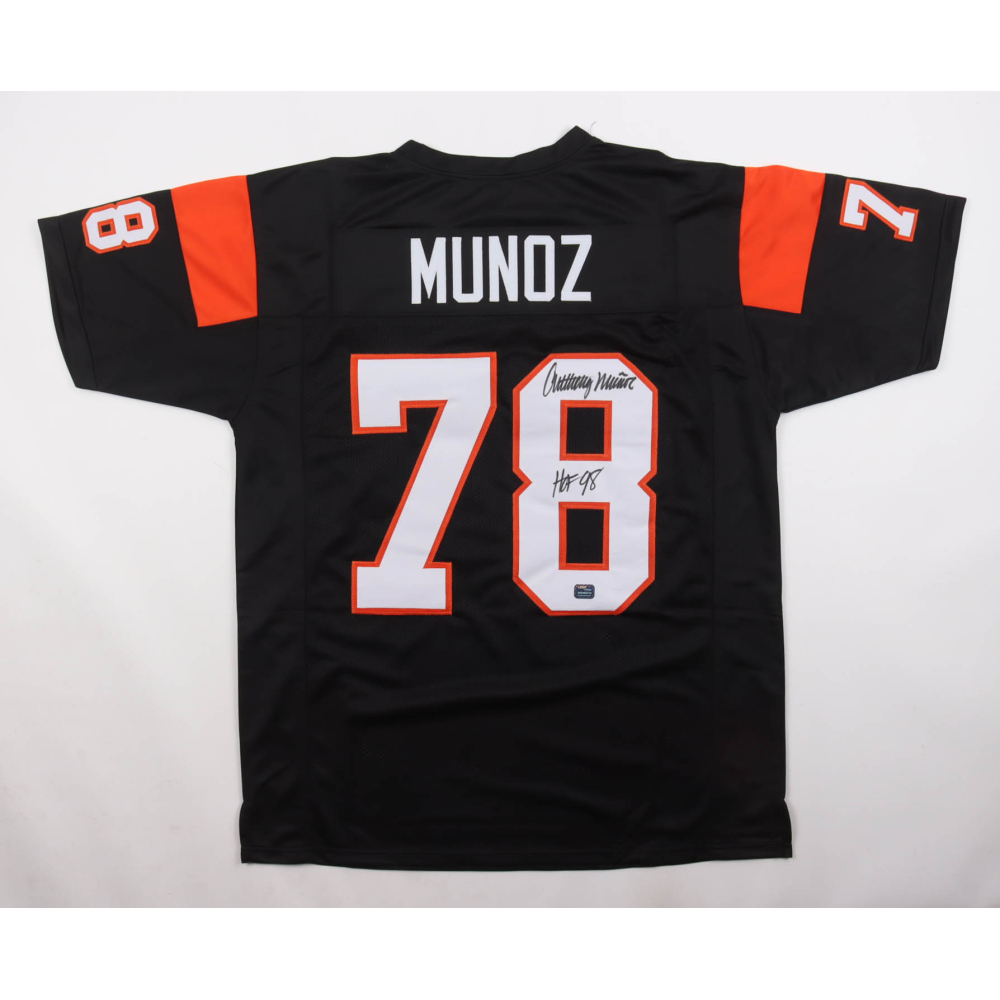 Anthony Munoz Signed Jersey Inscribed "HOF 98" (Prova) at PristineAuction.com