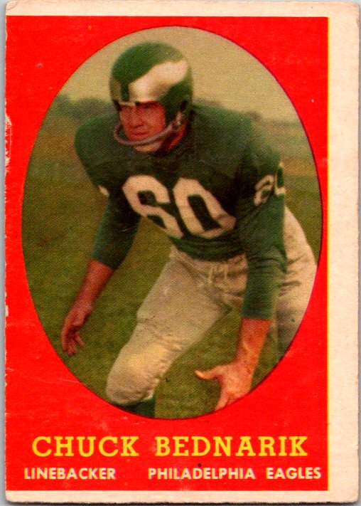 Chuck Bednarik 1958 Topps #35 at PristineAuction.com Chuck Bednarik 1958 Topps #35 at PristineAuction.com