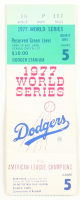 1977 Original World Series Game Ticket at PristineAuction.com