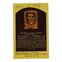 George Kelly Signed Hall of Fame Plaque Postcard (JSA) at PristineAuction.com