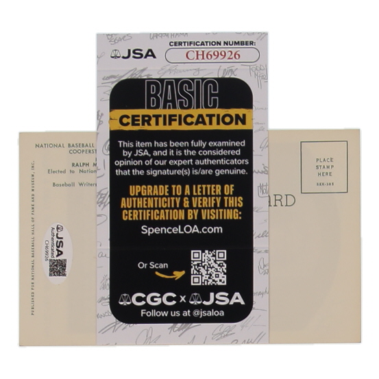 Ralph Kiner Signed Hall of Fame Plaque Postcard (JSA) at PristineAuction.com Ralph Kiner Signed Hall of Fame Plaque Postcard (JSA) at PristineAuction.com