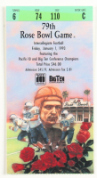 1993 Rose Bowl Original Game Ticket at PristineAuction.com