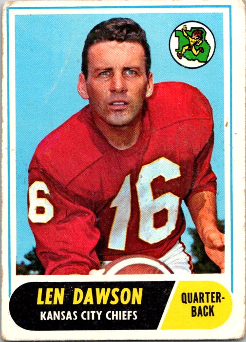 Len Dawson 1968 Topps #171 at PristineAuction.com Len Dawson 1968 Topps #171 at PristineAuction.com