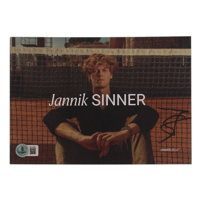 Jannik Sinner Signed Postcard (Beckett) at PristineAuction.com Jannik Sinner Signed Postcard (Beckett) at PristineAuction.com