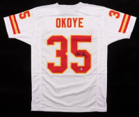 Christian Okoye Signed Jersey (Beckett) at PristineAuction.com