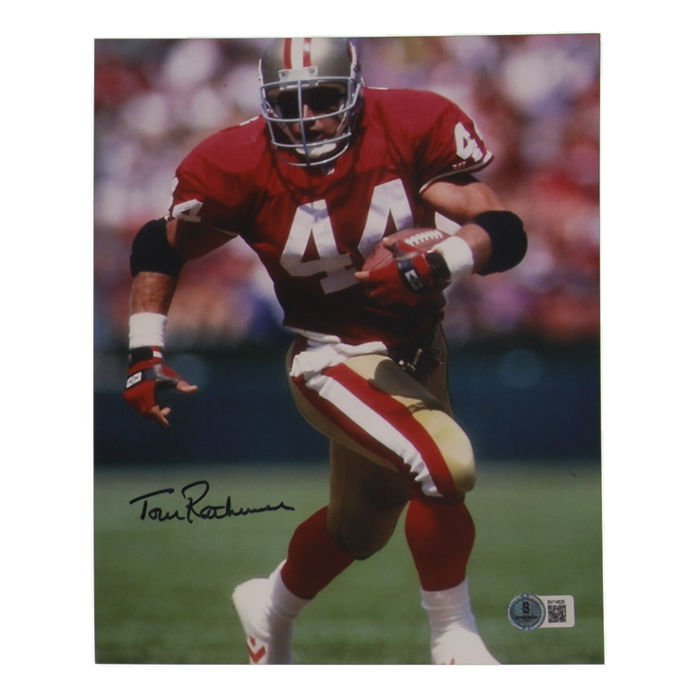 Tom Rathman Signed 49ers 8x10 Photo (Beckett) at PristineAuction.com Tom Rathman Signed 49ers 8x10 Photo (Beckett) at PristineAuction.com