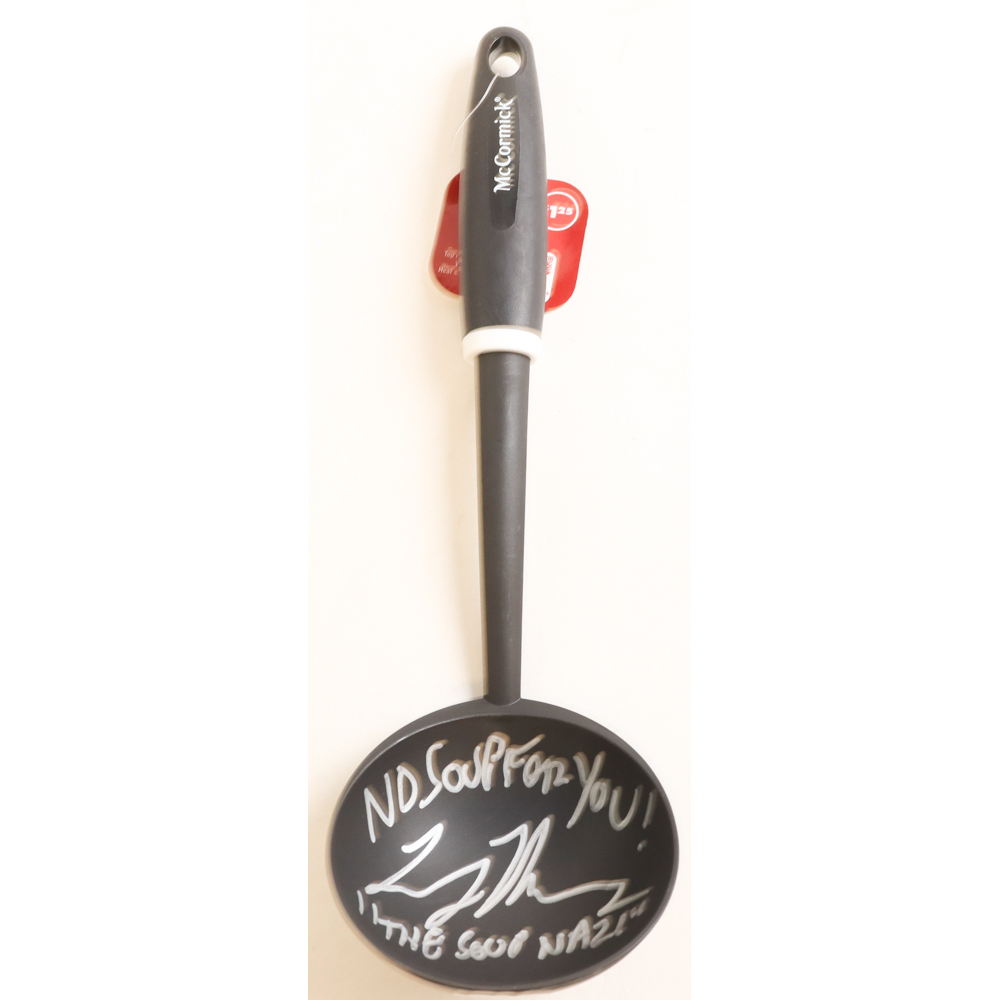 Larry Thomas Signed Soup Ladle Inscribed "No Soup For You!" & "The Soup Nazi" (JSA) at PristineAuction.com