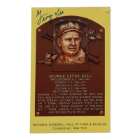 George Kell Signed Hall of Fame Plaque Postcard (JSA) at PristineAuction.com