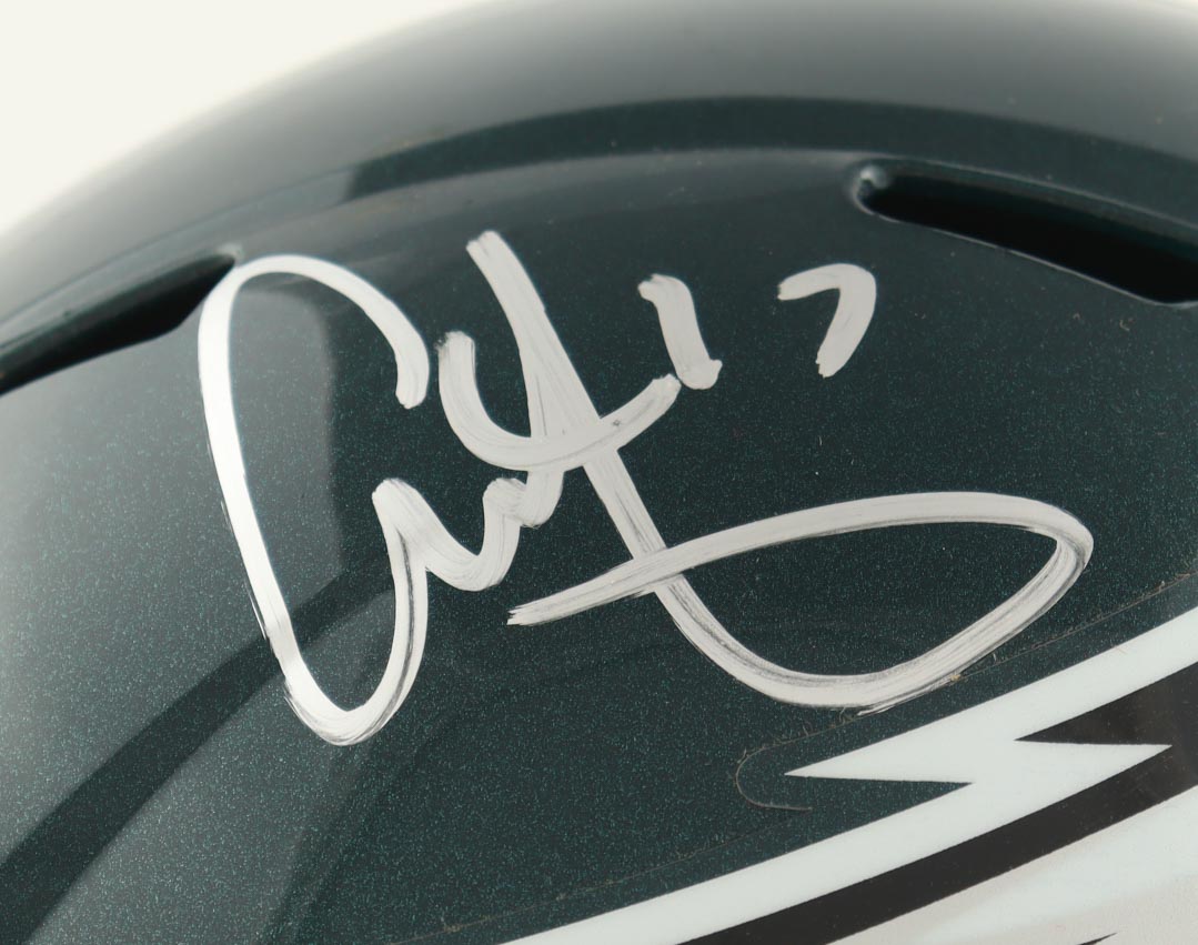 Alshon Jeffery Signed Eagles Full-Size Speed Helmet (Radtke) at PristineAuction.com Alshon Jeffery Signed Eagles Full-Size Speed Helmet (Radtke) at PristineAuction.com
