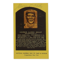 George Kelly Signed Hall of Fame Plaque Postcard (JSA) at PristineAuction.com