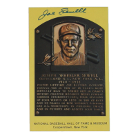 Joe Sewell Signed Hall of Fame Plaque Postcard (JSA) at PristineAuction.com