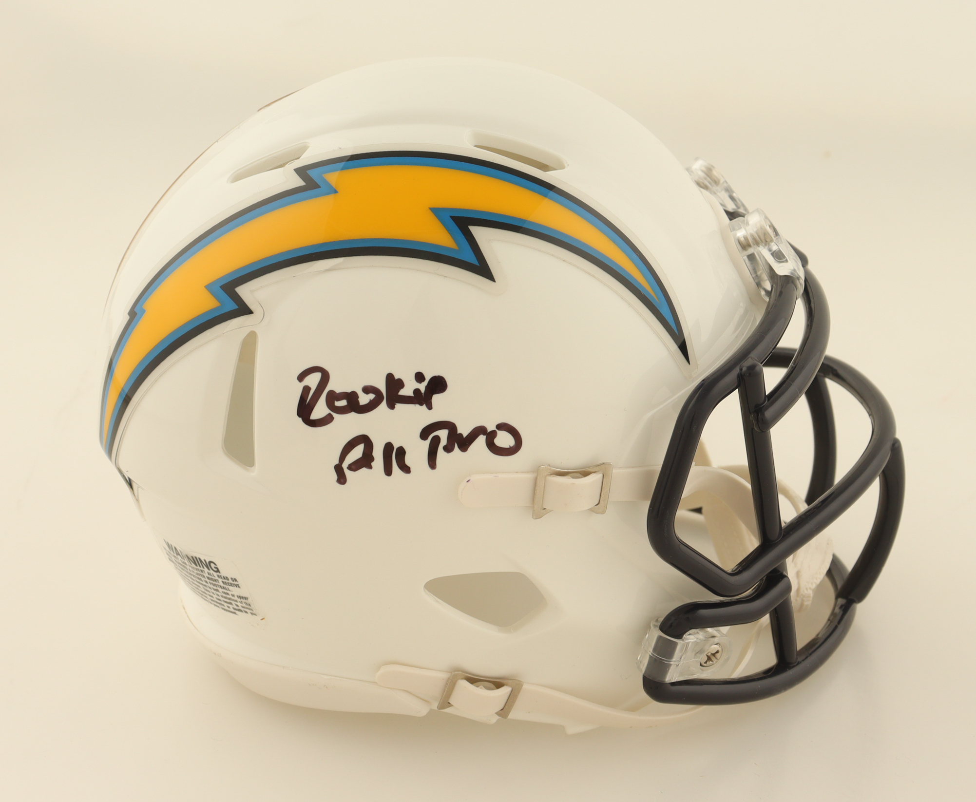 Deane Leonard Signed Chargers Speed Mini Helmet Inscribed "Rookie All-Pro" (PSA) at PristineAuction.com Deane Leonard Signed Chargers Speed Mini Helmet Inscribed "Rookie All-Pro" (PSA) at PristineAuction.com