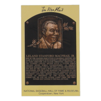 Lee MacPhail Signed Hall of Fame Plaque Postcard (JSA) at PristineAuction.com