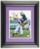 Tank Carder Signed TCU Horned Frogs Custom Framed Photo (SportsCollectibles) at PristineAuction.com