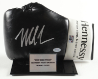 Mike Tyson Signed Hennessy Sponsor Boxing Glove With Title Plaque Display Stand (PSA & Tyson) at PristineAuction.com