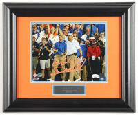 Dan Mullen Signed Florida Gators Custom Framed Photo Display Inscribed "Go Gators!" (SportsCollectibles) at PristineAuction.com