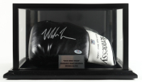 Mike Tyson Signed Hennessy Boxing Glove With Title Plaque Display Case (PSA & Tyson) at PristineAuction.com