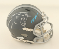 Diontae Johnson Signed Panthers Slate Alternate Speed Mini Helmet (JSA) at PristineAuction.com