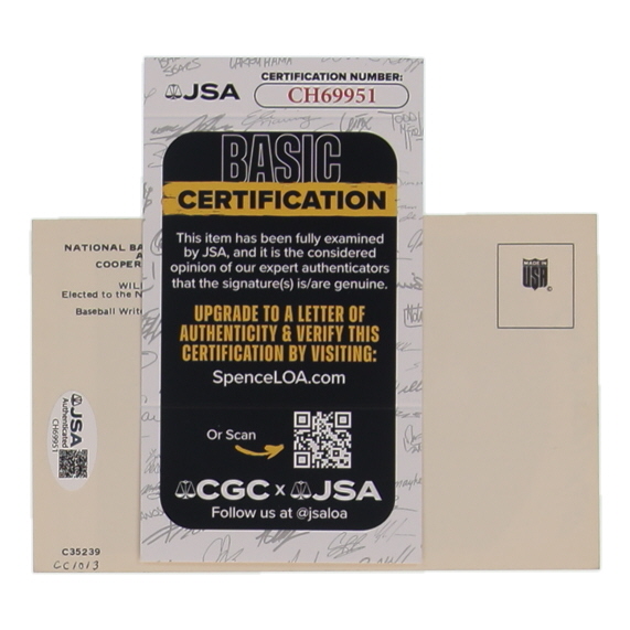 Bill Terry Signed Hall of Fame Plaque Postcard (JSA) at PristineAuction.com Bill Terry Signed Hall of Fame Plaque Postcard (JSA) at PristineAuction.com