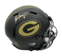 Brett Favre Signed Packers Full-Size Salute to Service Alternate Speed Helmet (Radtke) at PristineAuction.com