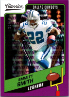 Emmitt Smith 2021 Classics Timeless Tributes Purple #127 LEG #33/50 at PristineAuction.com