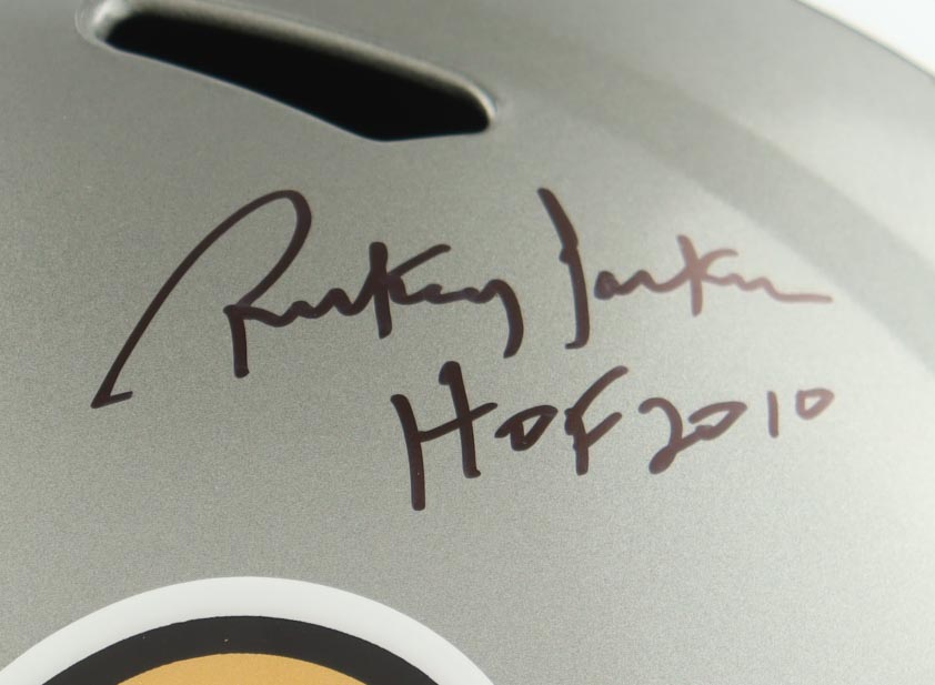 Rickey Jackson Signed Saints Full Size Flash Alternate Speed Helmet Inscribed "HOF 2010" (Schwartz) at PristineAuction.com Rickey Jackson Signed Saints Full Size Flash Alternate Speed Helmet Inscribed "HOF 2010" (Schwartz) at PristineAuction.com