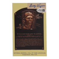 Billy Wagner Signed Cut on Hall Of Fame Plaque Postcard (JSA) at PristineAuction.com