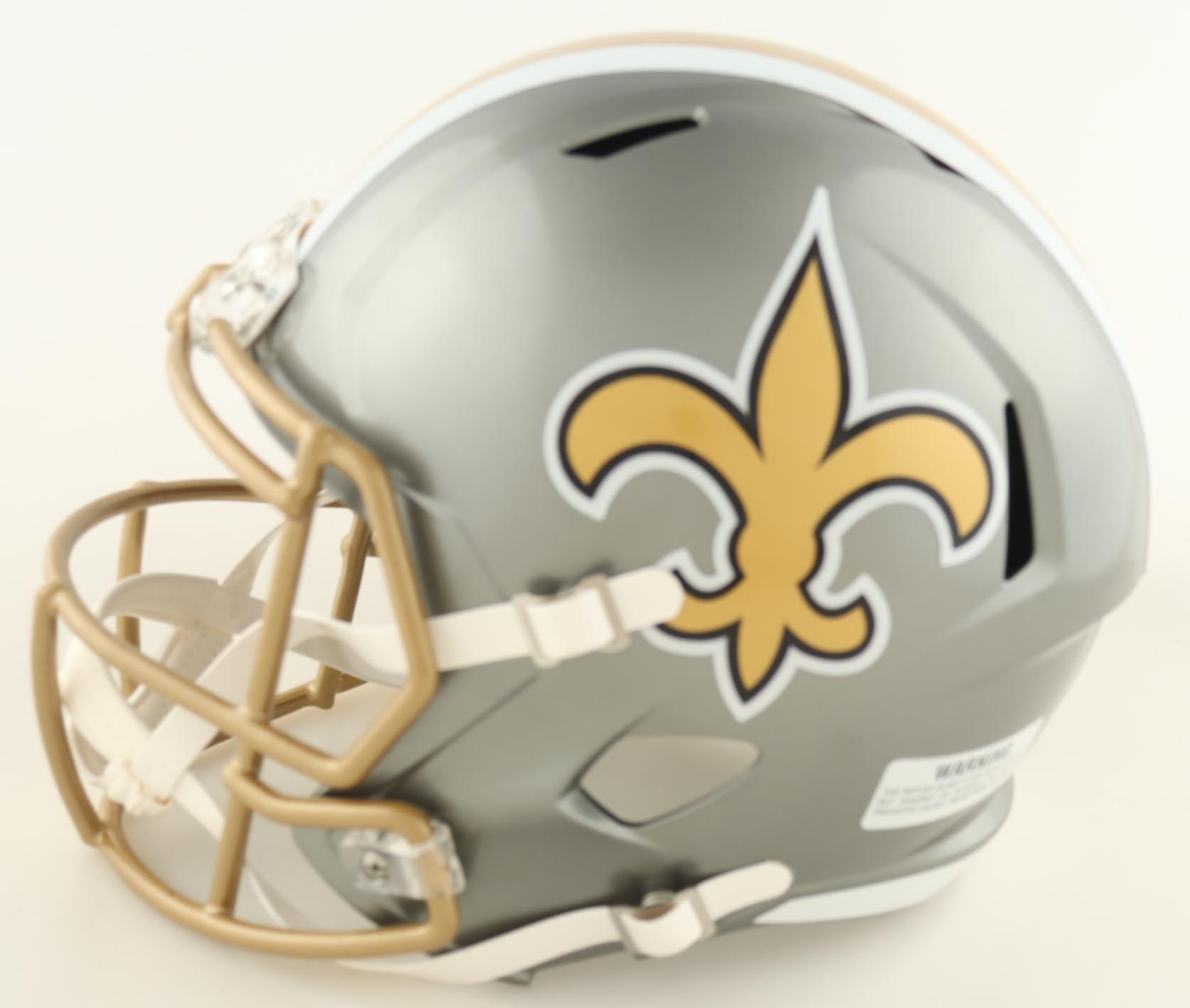 Alvin Kamara Signed Saints Full-Size Flash Alternate Speed Helmet (Beckett) at PristineAuction.com Alvin Kamara Signed Saints Full-Size Flash Alternate Speed Helmet (Beckett) at PristineAuction.com