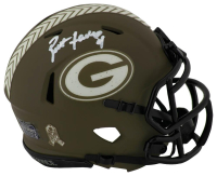 Brett Favre Signed Packers Salute to Service Alternate Speed Mini Helmet (Favre & Schwartz) at PristineAuction.com