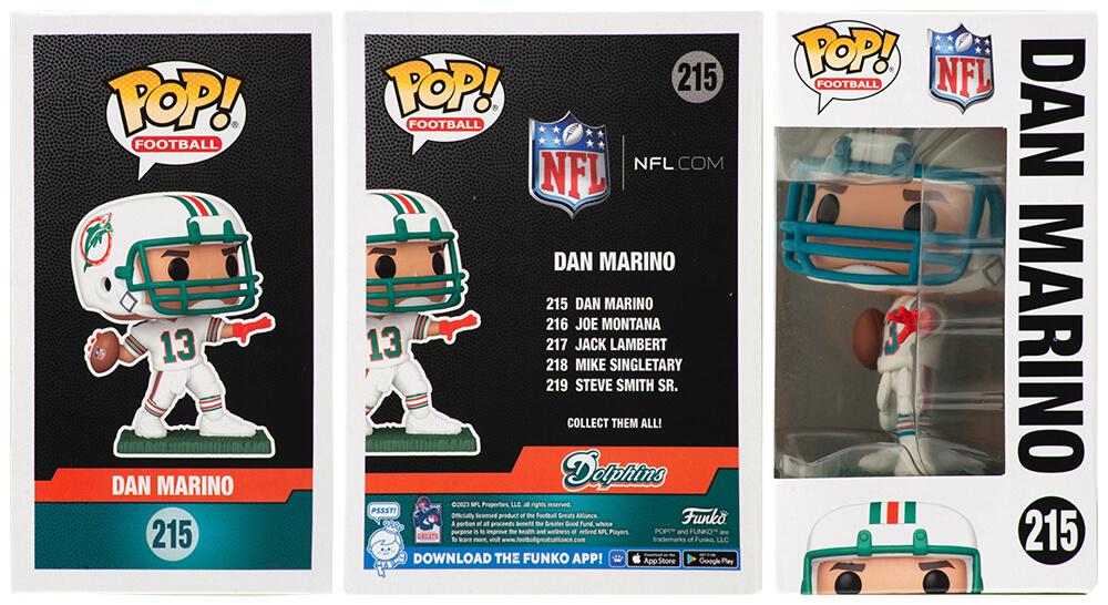 Dan Marino Signed Dolphins #215 Funko Pop! Vinyl Figure (Schwartz) at PristineAuction.com Dan Marino Signed Dolphins #215 Funko Pop! Vinyl Figure (Schwartz) at PristineAuction.com