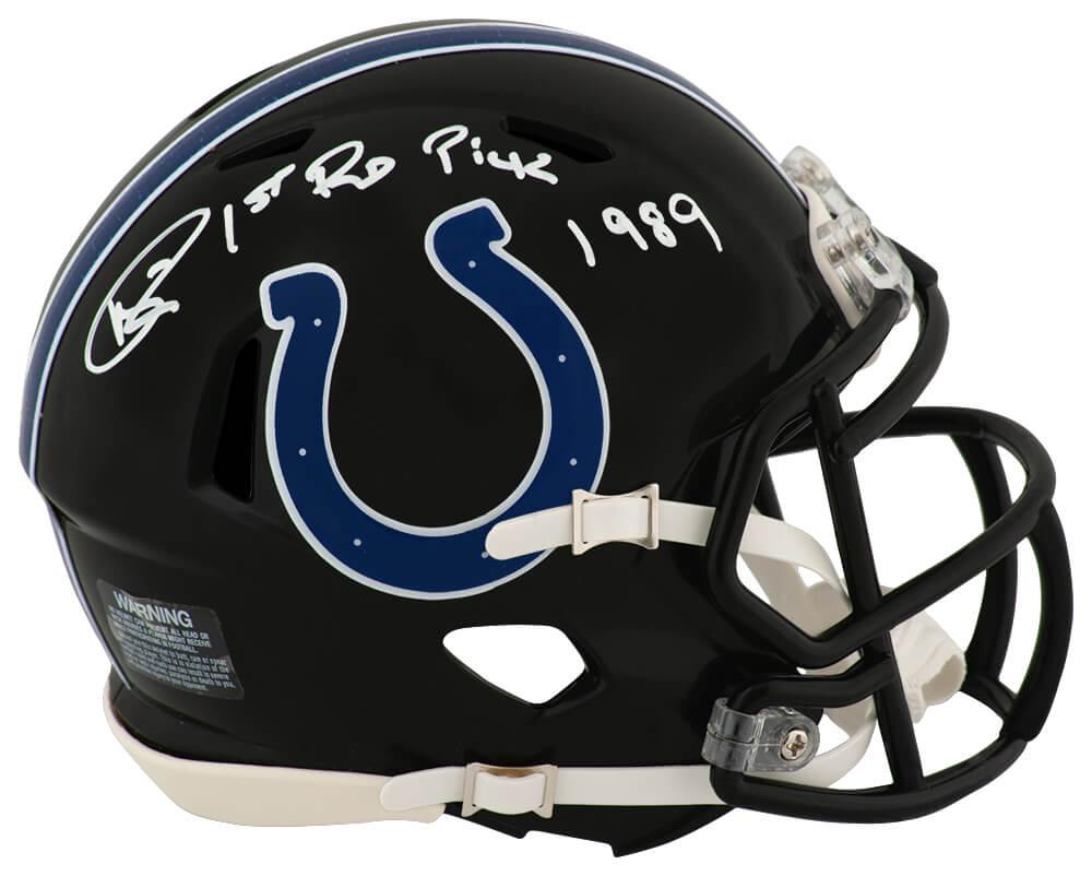 Andre Rison Signed Colts Alternate Speed Mini Helmet Inscribed "1st Rd Pick 1989" (Schwartz) at PristineAuction.com Andre Rison Signed Colts Alternate Speed Mini Helmet Inscribed "1st Rd Pick 1989" (Schwartz) at PristineAuction.com
