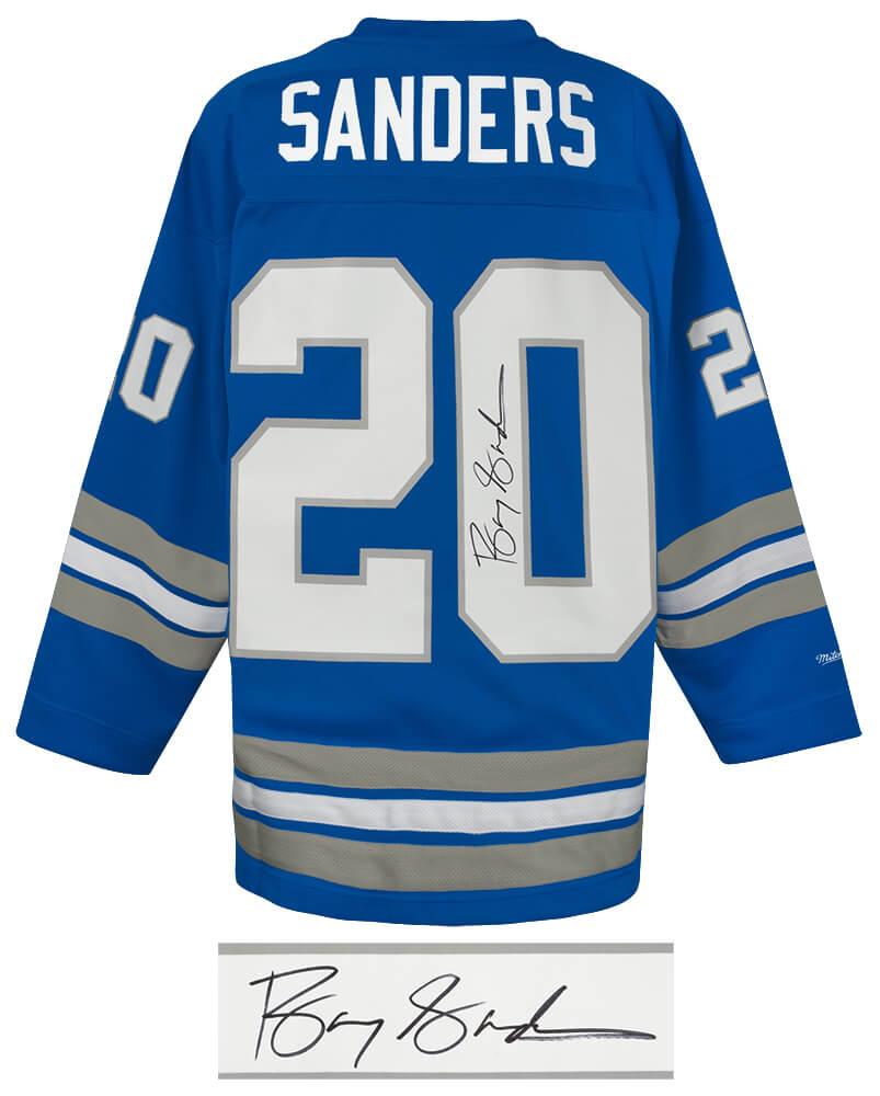 Barry Sanders Signed Lions Maxxed Out Fashion Mitchell & Ness Authentic Jersey (Schwartz) at PristineAuction.com Barry Sanders Signed Lions Maxxed Out Fashion Mitchell & Ness Authentic Jersey (Schwartz) at PristineAuction.com