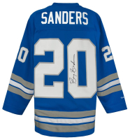 Barry Sanders Signed Lions Maxxed Out Fashion Mitchell & Ness Authentic Jersey (Schwartz) at PristineAuction.com