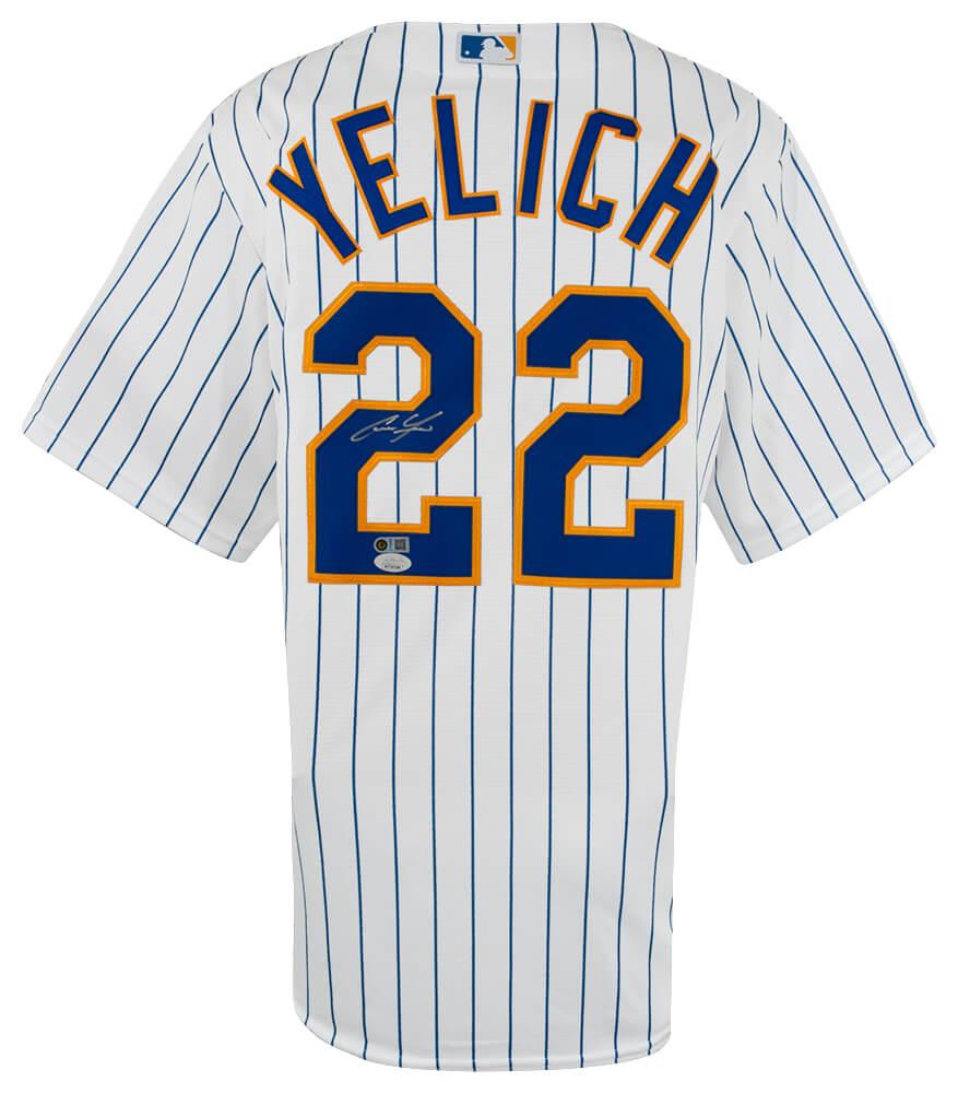 Christian Yelich Signed Brewers Majestic Authentic Jersey (JSA) at PristineAuction.com Christian Yelich Signed Brewers Majestic Authentic Jersey (JSA) at PristineAuction.com