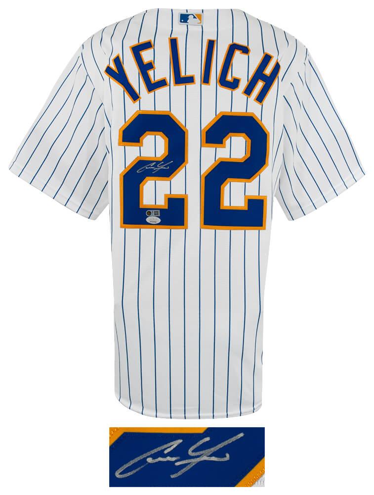Christian Yelich Signed Brewers Majestic Authentic Jersey (JSA) at PristineAuction.com Christian Yelich Signed Brewers Majestic Authentic Jersey (JSA) at PristineAuction.com
