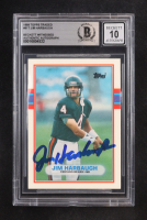 Jim Harbaugh Signed 1989 Topps Traded #91Y RC (BGS | Autograph Graded BGS 10) at PristineAuction.com