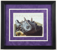 Texas Christian University "Horned Frog Statue" Custom Framed Photo at PristineAuction.com