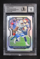 Jonathan Taylor Signed 2020 Panini Prizm #332 RC (BGS | Autograph Graded BGS 10) at PristineAuction.com