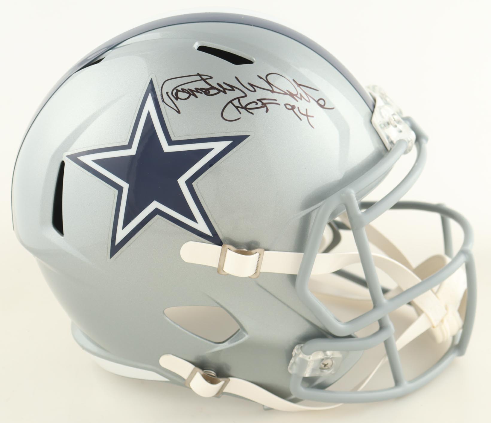 Randy White Signed Cowboys Full-Size Speed Helmet Inscribed "HOF 94" (Schwartz) at PristineAuction.com Randy White Signed Cowboys Full-Size Speed Helmet Inscribed "HOF 94" (Schwartz) at PristineAuction.com
