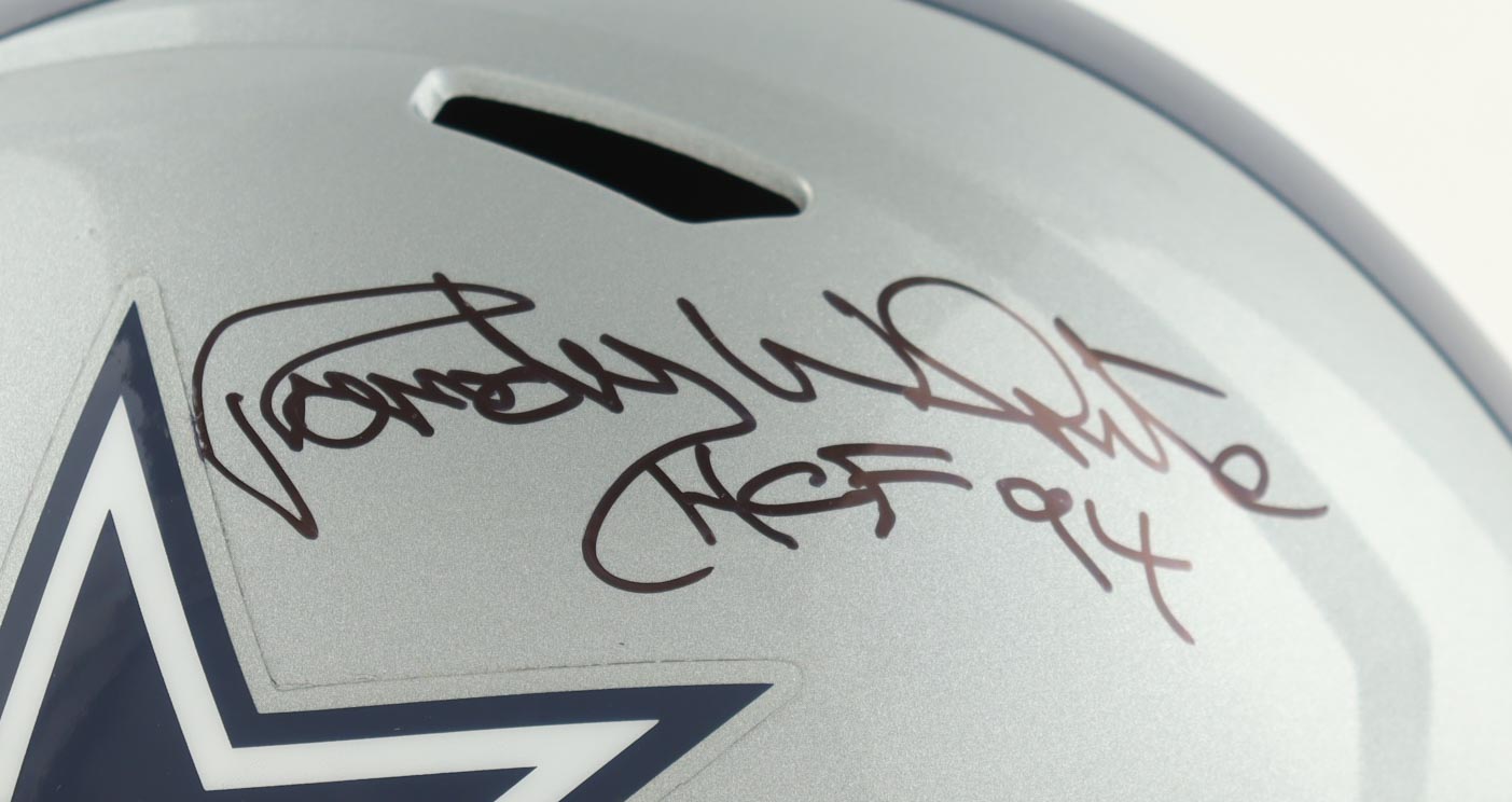 Randy White Signed Cowboys Full-Size Speed Helmet Inscribed "HOF 94" (Schwartz) at PristineAuction.com Randy White Signed Cowboys Full-Size Speed Helmet Inscribed "HOF 94" (Schwartz) at PristineAuction.com