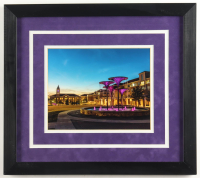 Texas Christian University "Frog Fountain" Custom Framed Photo at PristineAuction.com