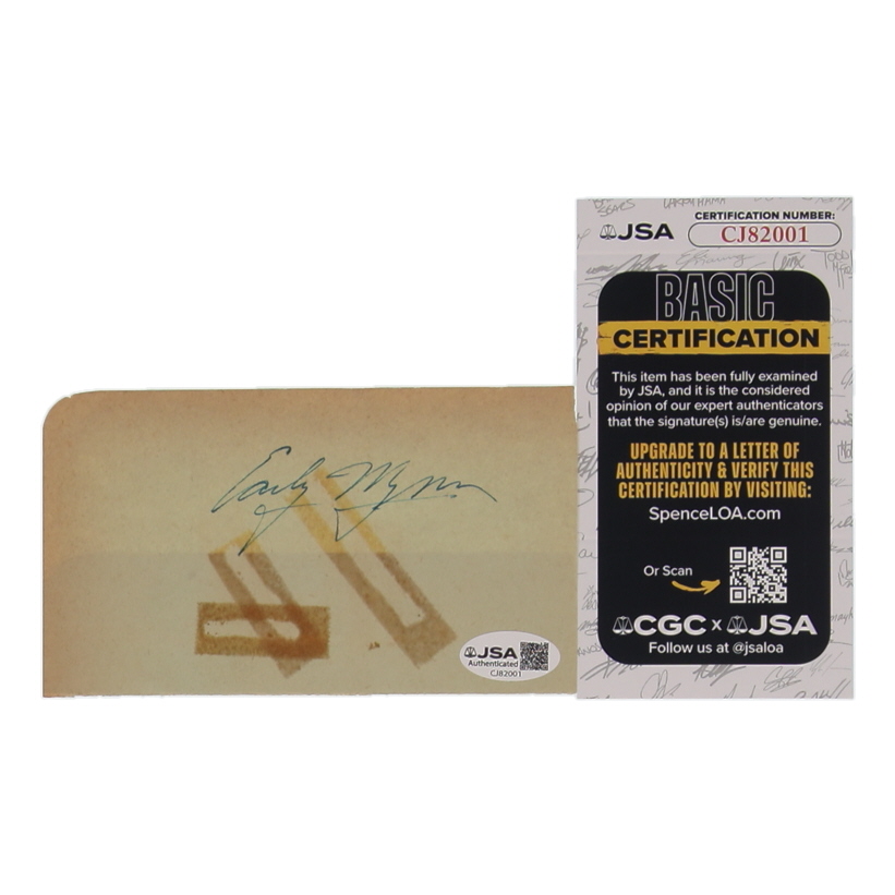 Early Wynn Signed Cut (JSA) at PristineAuction.com Early Wynn Signed Cut (JSA) at PristineAuction.com