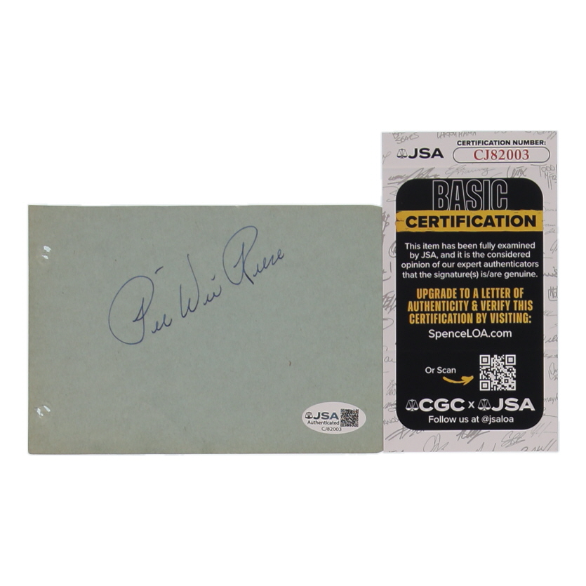 Pee Wee Reese Signed Cut (JSA) at PristineAuction.com Pee Wee Reese Signed Cut (JSA) at PristineAuction.com