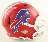 Thurman Thomas Signed Bills Full-Size Throwback Speed Helmet (Schwartz) at PristineAuction.com